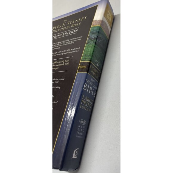 Charles F. Stanley Life Principles Bible LARGE PRINT NKJV - Picture 13 of 15